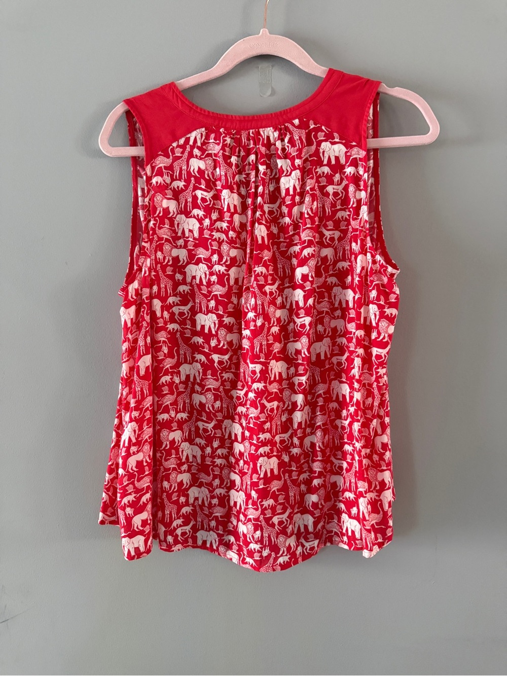 Maeve by Anthropologie Safari Animal Print Sleeveless Blouse Tank Top Size 12 - Picture 6 of 6